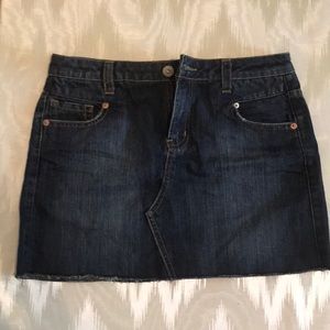 7 for All Mankind Crop Jean Skirt